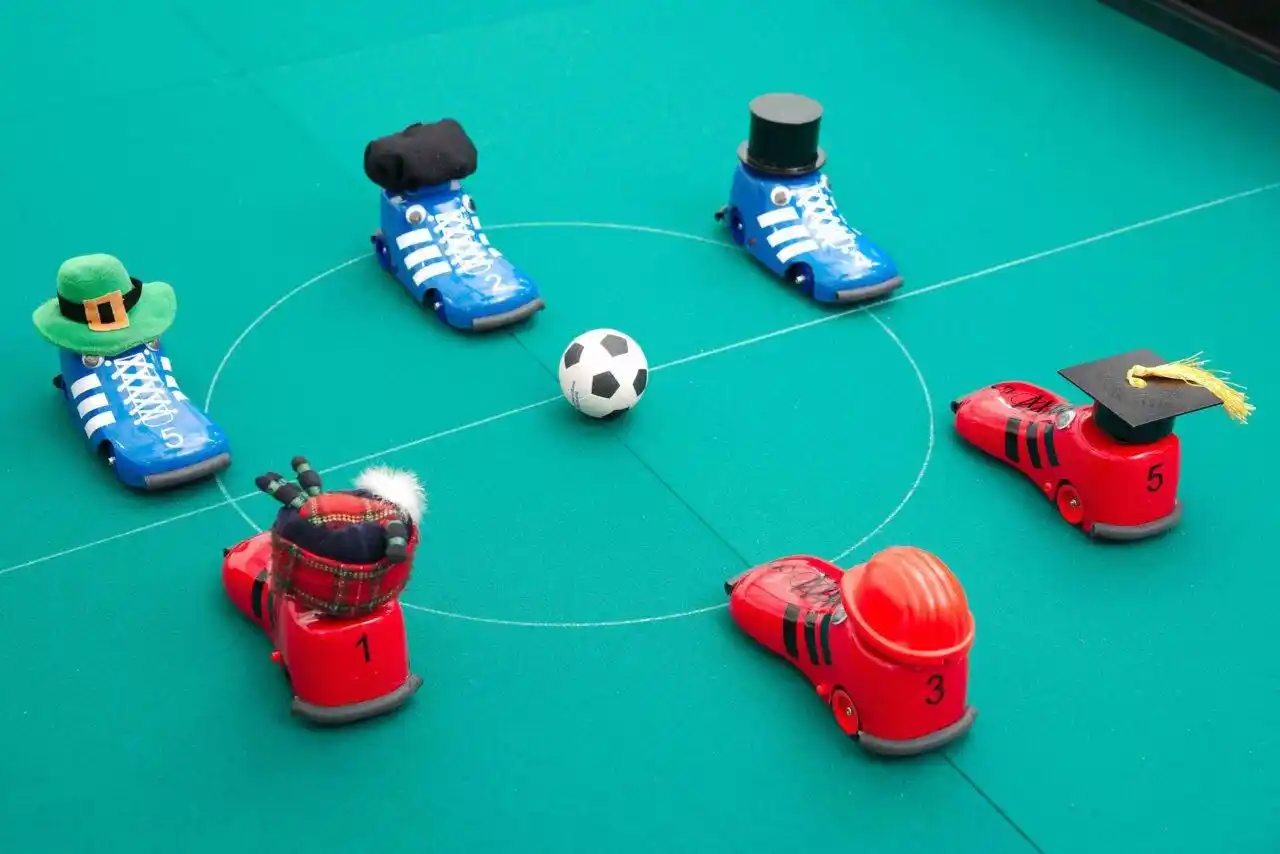 Robot Football game hire.