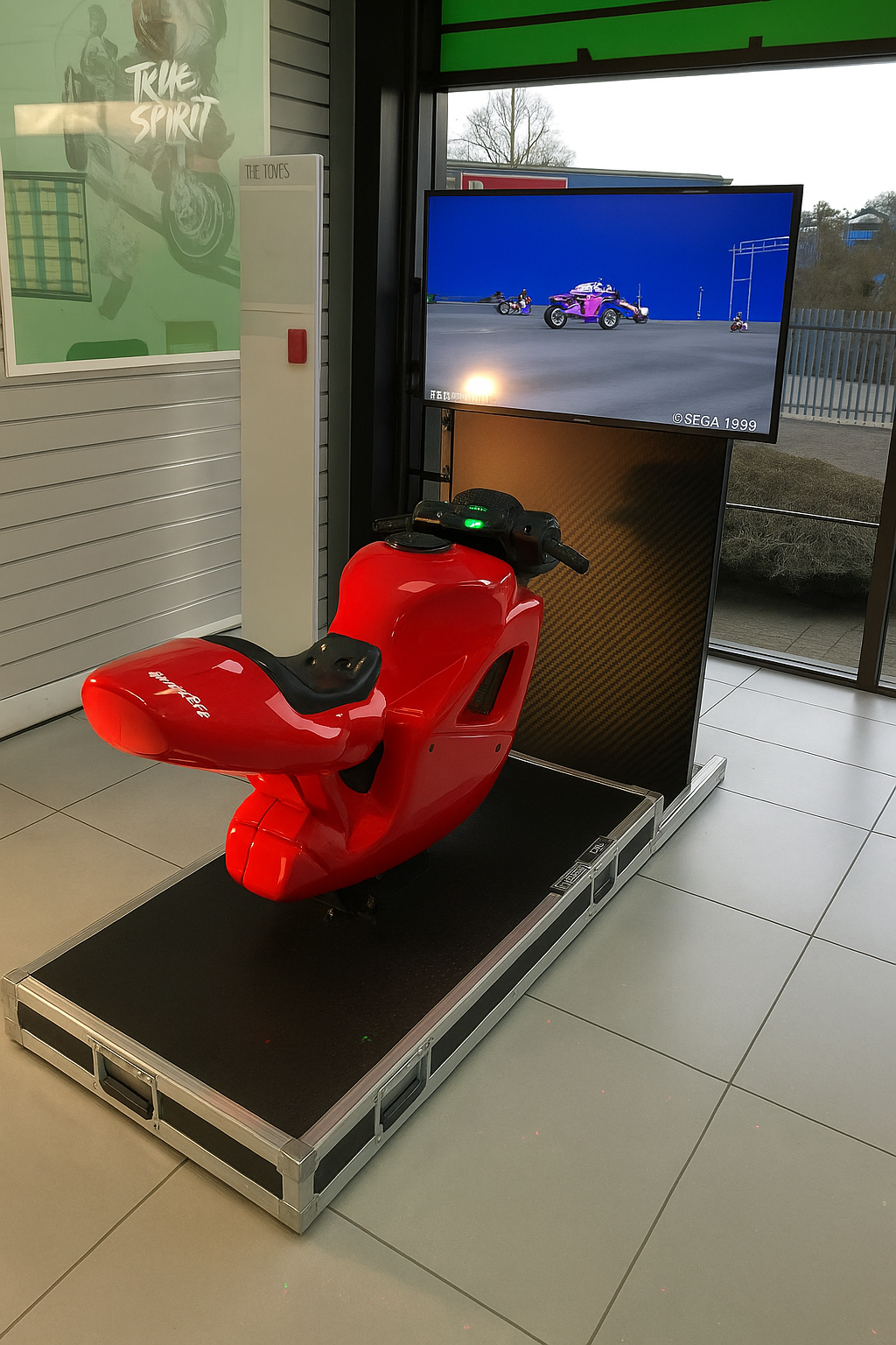 A massive 6 player reaction game with a beautiful LED dome in the centre.